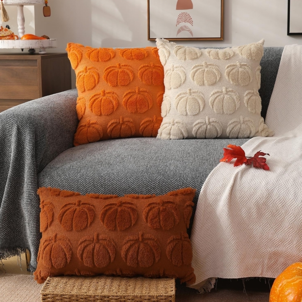 Plush Pumkin Pillow Covers Blush Pink 2 Pack, 19.5 x 19.5 - Picture 8 of 9